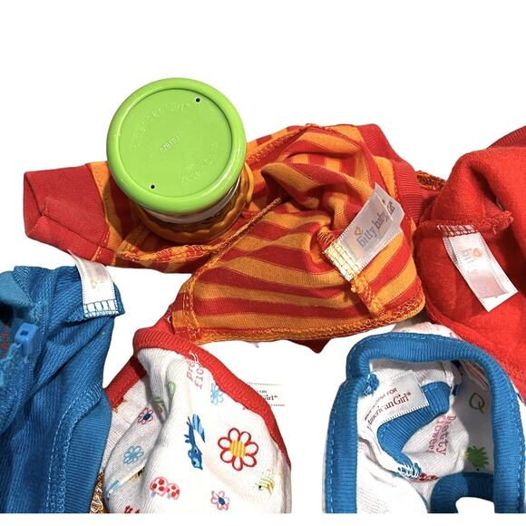 American Girl BITTY BABY TWINS STARTER SET Diapers Toy Jacket Top Vest 6-Piece - Picture 4 of 6